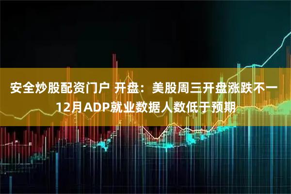 安全炒股配资门户 开盘：美股周三开盘涨跌不一 12月ADP就业数据人数低于预期